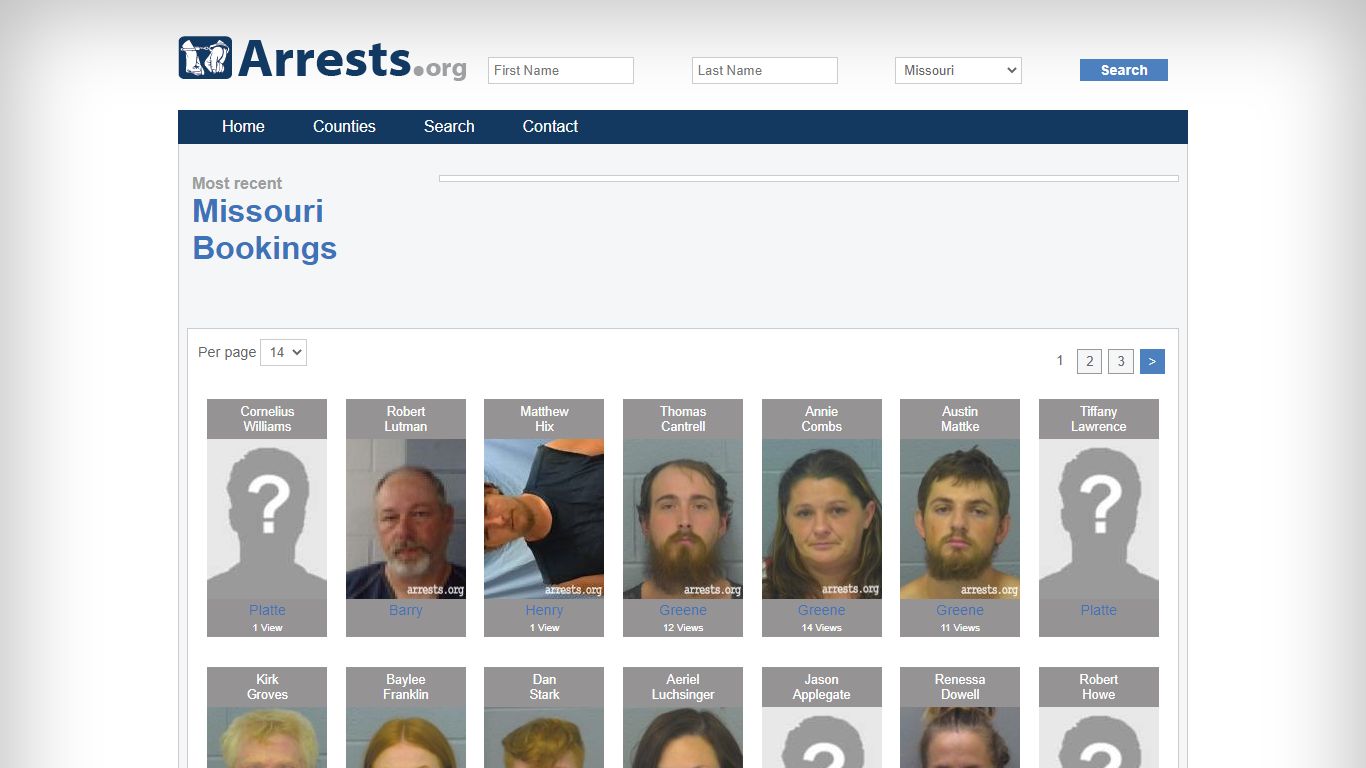 Missouri Arrests and Inmate Search